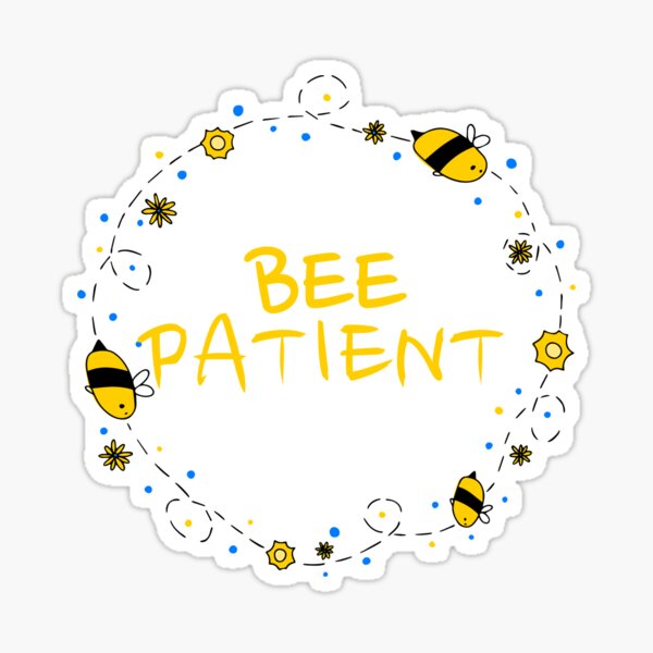 Item preview, Bee patient - Flying bees and flowers designed and sold by Dvzshirts.
