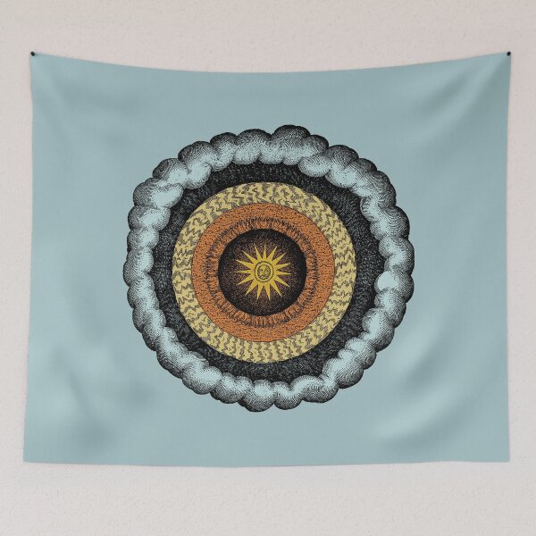 Item preview, Alchemic Illustration, Vintage Fludd Esoteric mandala art designed and sold by IsisOsiris.