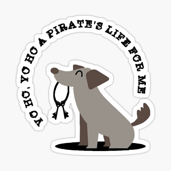 Vista previa del artículo con la obra «Perro de Piratas del Caribe», diseñado y vendido por MeilichKurtti.