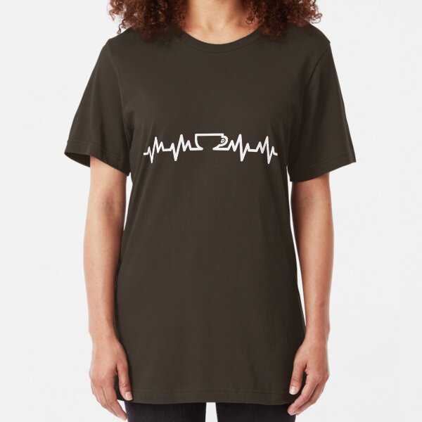 Coffee Lifeline Slim Fit T-Shirt