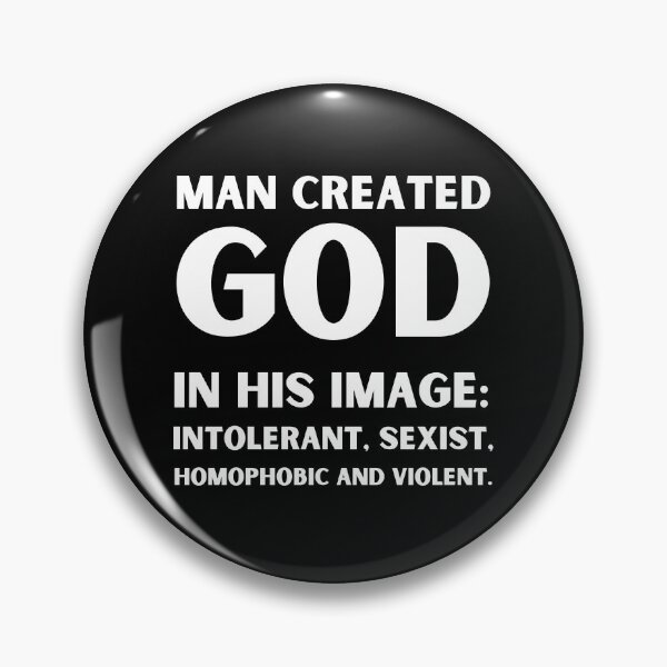 Item preview, Man created God in his image designed and sold by am-agnostic.