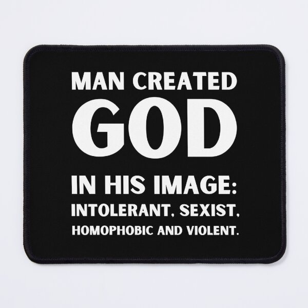 Item preview, Man created God in his image designed and sold by am-agnostic.