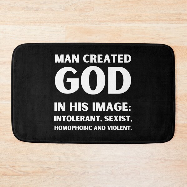 Item preview, Man created God in his image designed and sold by am-agnostic.