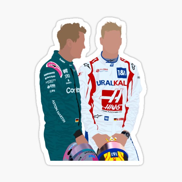Sebastian Vettel & Mick Schumacher  Sticker