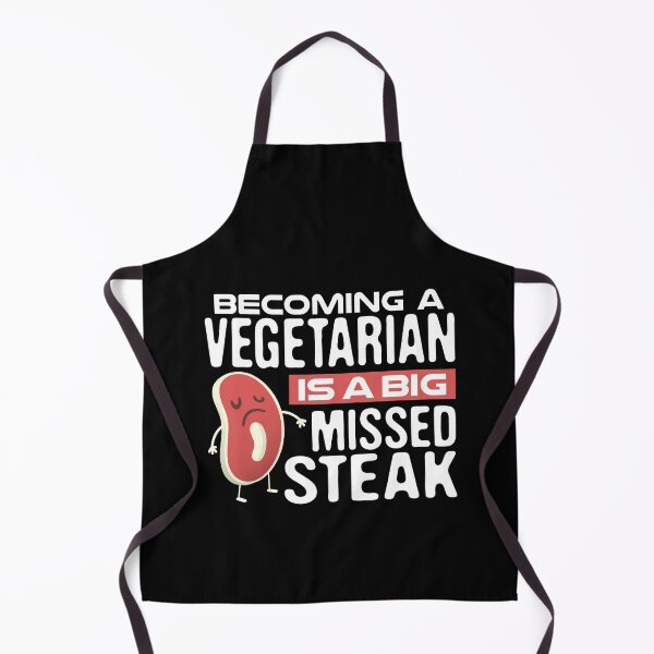 Item preview, Being a Vegetarian is a Big Missed Steak, Foodie Vegan Pun Meat Lover Anti Vegan Food Humor designed and sold by Merchking1.