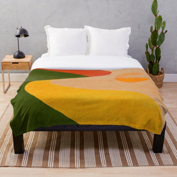 Item preview, Abstract desert #7 Yin Yang - colorful minimalistic landscape illustration designed and sold by Yasminespace.