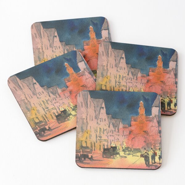 Item preview, Rothenburg, Germany - Impressionist Watercolor Painting designed and sold by darrenyeoart.