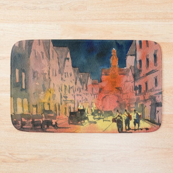 Item preview, Rothenburg, Germany - Impressionist Watercolor Painting designed and sold by darrenyeoart.