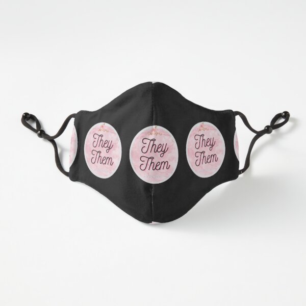 They Them pronouns (pink) Fitted 3-Layer