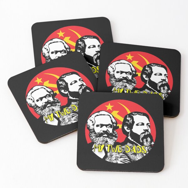Item preview, Marx And Engels Two Dads designed and sold by RevolutionInPaint.