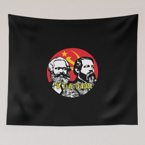 Item preview, Marx And Engels Two Dads designed and sold by RevolutionInPaint.