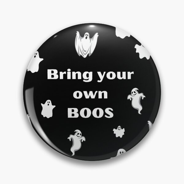 Item preview, Bring Your Own Boos Black and White Halloween Design designed and sold by EndlessDoodles.