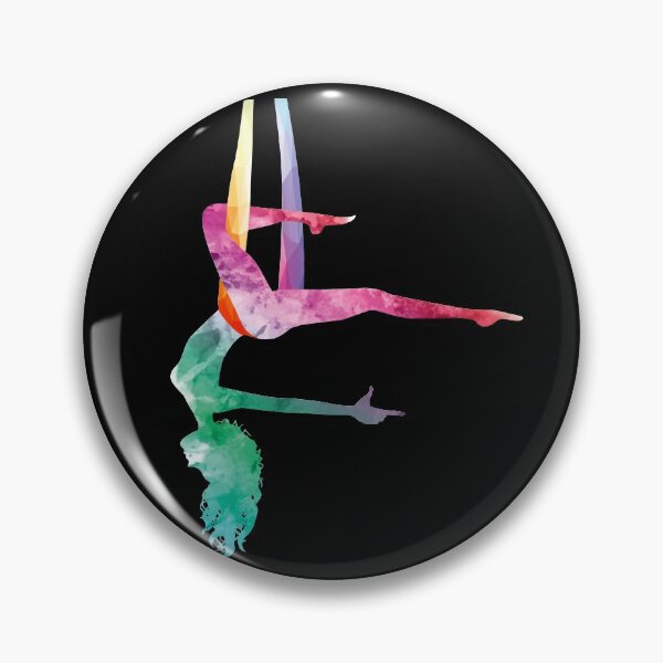 Item preview, Aerial Yoga Acrobatic Sport Aerialist Gymnastics Watercolor Workout designed and sold by Merchking1.