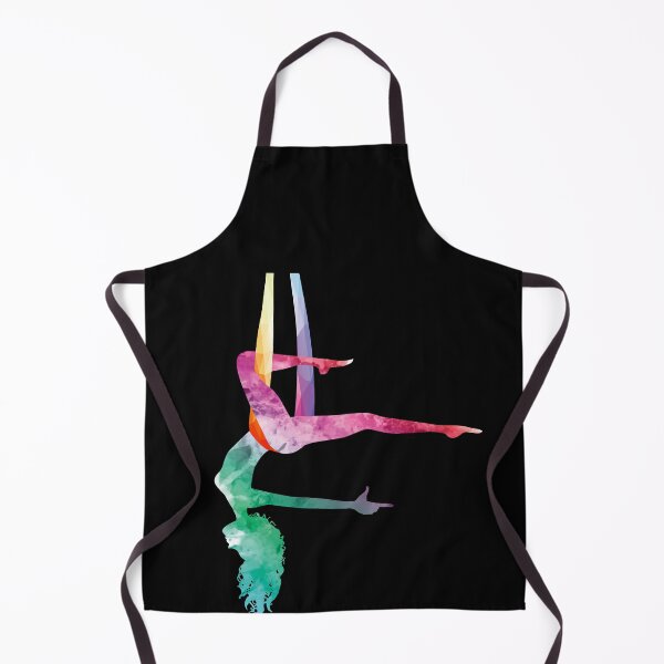 Artikelvorschau, Aerial Yoga Akrobatischer Sport Luftakrobatik Gymnastik Aquarell Workout entworfen und verkauft von Merchking1.