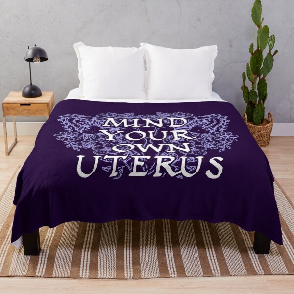 Item preview, Mind Your Own Uterus - Floral designed and sold by Happy Puppy Print On Demand.