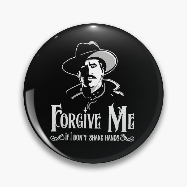 Item preview, Men Women Doc Holliday Forgive Me If I Don'T Shake Hands  Classic Fan designed and sold by KareemPollich.