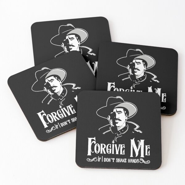 Item preview, Men Women Doc Holliday Forgive Me If I Don'T Shake Hands  Classic Fan designed and sold by KareemPollich.