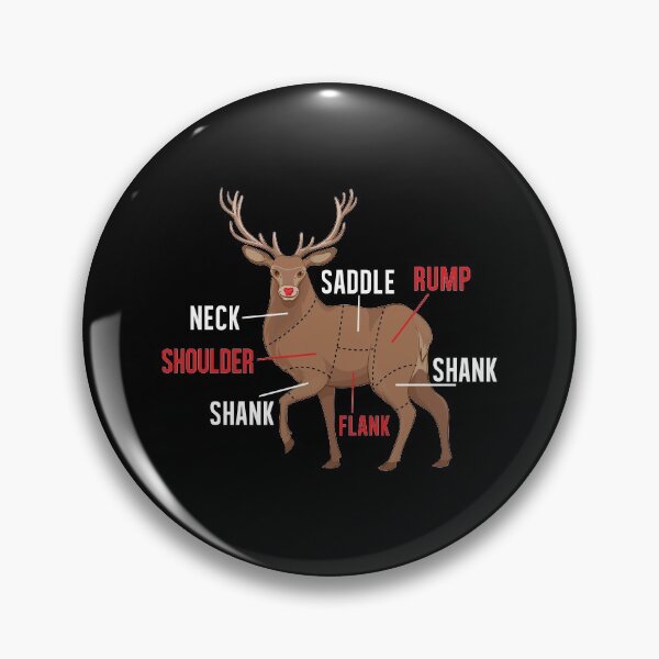 Artikelvorschau, Rentierfleischstücke für Weihnachten, Metzger Deer Hunter Hunting entworfen und verkauft von Merchking1.