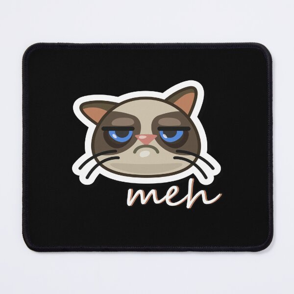 Item preview, Funny Meh Cat designed and sold by NuarzDesign.