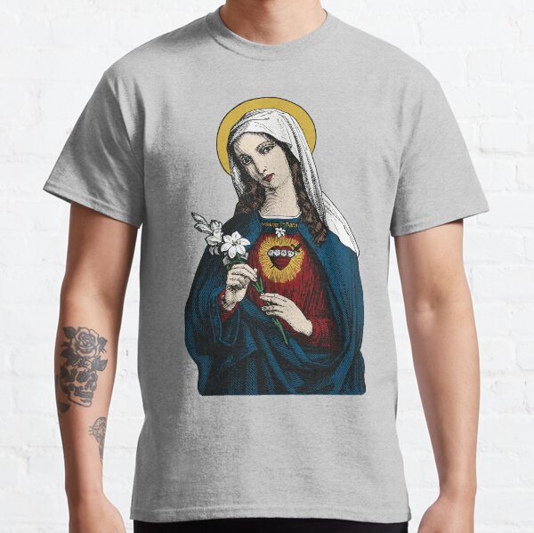 Vista previa del artículo con la obra «Virgen María con su Inmaculado Corazón», diseñado y vendido por Beltschazar.