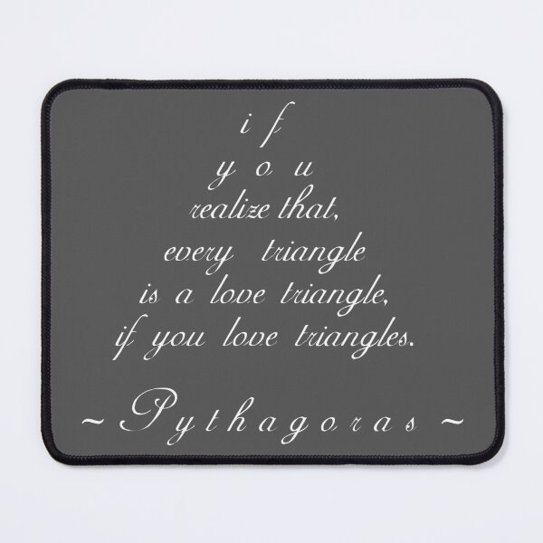 Item preview, Nobody loves triangles as much as Pythagoras does designed and sold by artColourized.