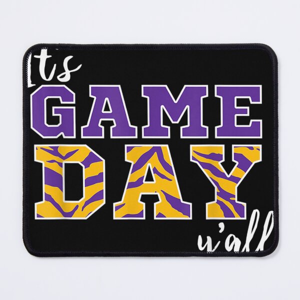 Item preview, It's Game Day Ya'll Tiger Purple Gold T designed and sold by danielleclh.