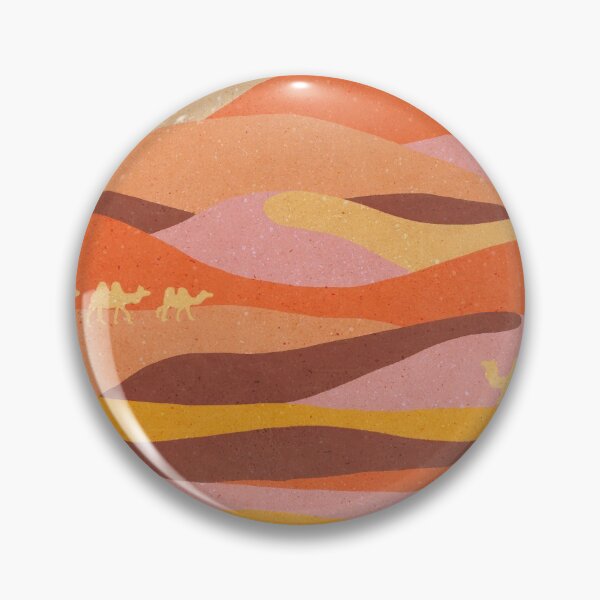 Item preview, Camels and peachy desert - abstract landscape illustration designed and sold by Yasminespace.