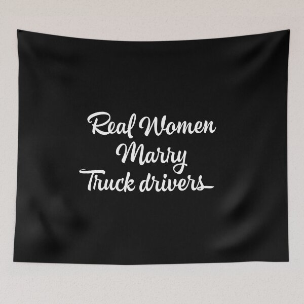 Item preview, Real Women Marry Truck Drivers anniversary couple gifts tee designed and sold by Merchking1.