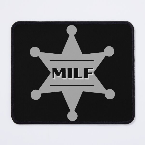 Item preview, MILF Gray Badge - Hot Mom Badge designed and sold by CaitU.