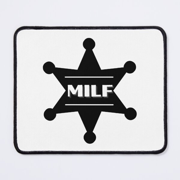 Item preview, MILF Black Badge - Hot Mom Badge designed and sold by CaitU.