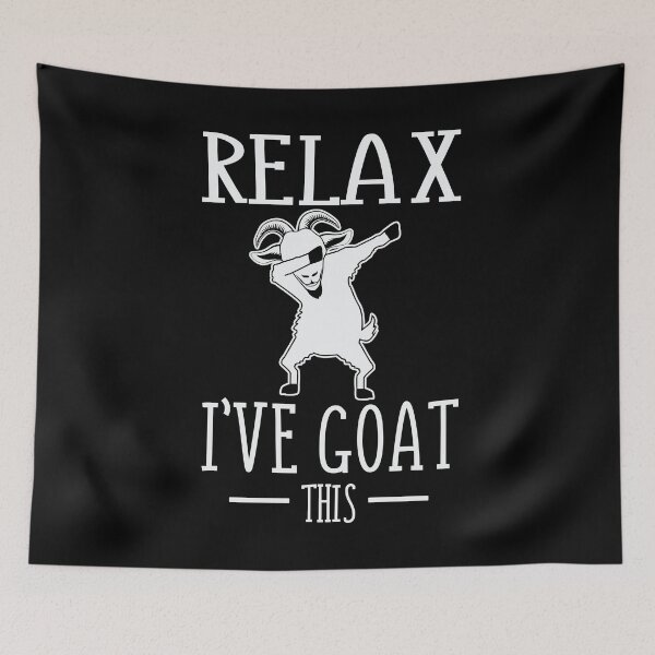 Item preview, Dabbing Goat Relájate I'm Goat This, Funny Animal Farmers Goat designed and sold by Merchking1.