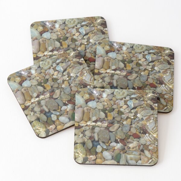 Item preview, Amazing colorful stones in the sea at a beach in Lefkada, Greece - natural stones designed and sold by Designbyfia.