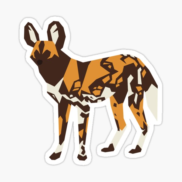 African Hunting Dog Sticker