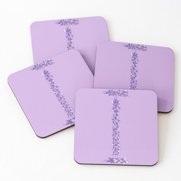 Item preview, Lavender Letter I Hand Drawn in Watercolor and Ink designed and sold by EndlessDoodles.