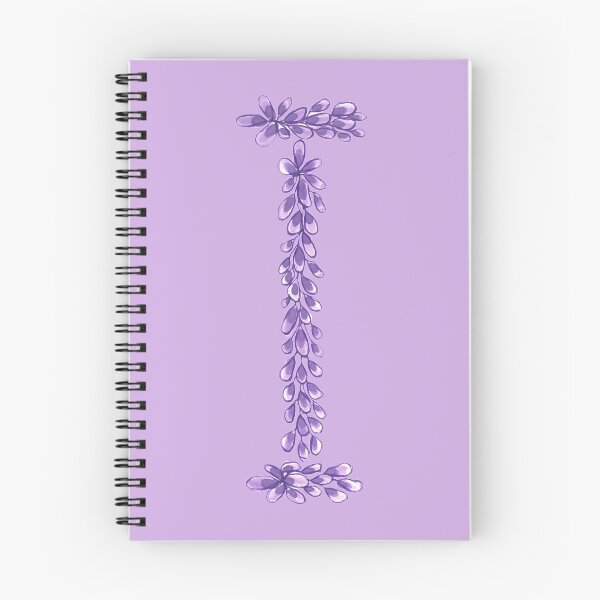 Item preview, Lavender Letter I Hand Drawn in Watercolor and Ink designed and sold by EndlessDoodles.
