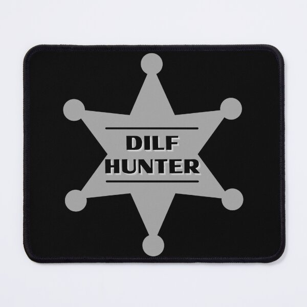 Item preview, DILF Hunter Gray badge designed and sold by CaitU.