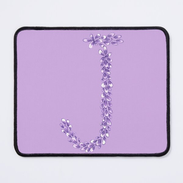 Item preview, Lavender Letter J Hand Drawn in Watercolor and Ink designed and sold by EndlessDoodles.