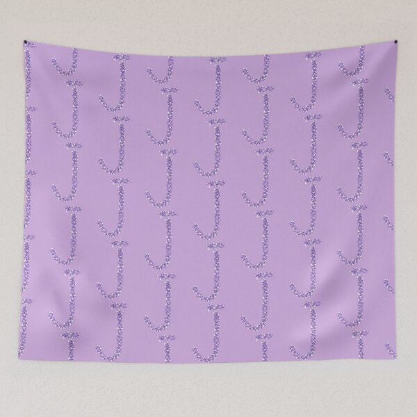 Item preview, Lavender Letter J Hand Drawn in Watercolor and Ink designed and sold by EndlessDoodles.