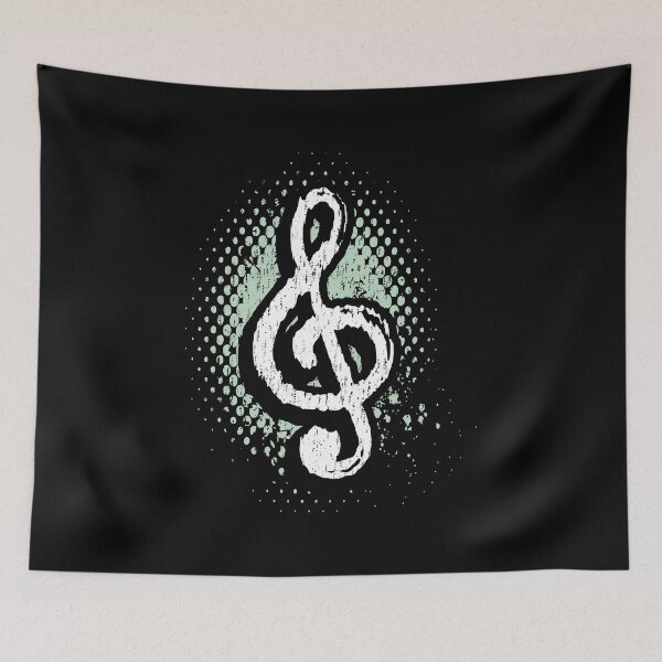 Item preview, Grunge Treble Clef, Music Enthusiast, Musical Note, Instrumentalist Performing Musician designed and sold by Merchking1.