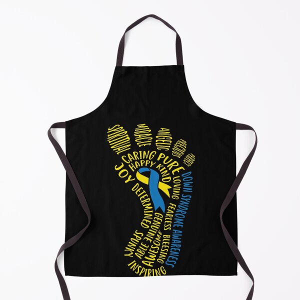 Item preview, Down Syndrome Awareness Day Foot Wordle Yellow Blue Love Colors designed and sold by Merchking1.