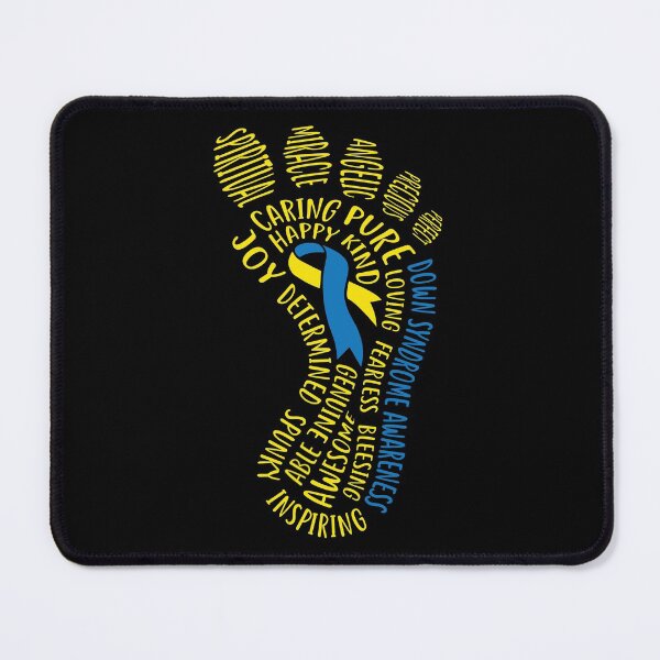 Item preview,  Down Syndrome Awareness Day Foot Wordle Yellow Blue Love Colors designed and sold by Merchking1.