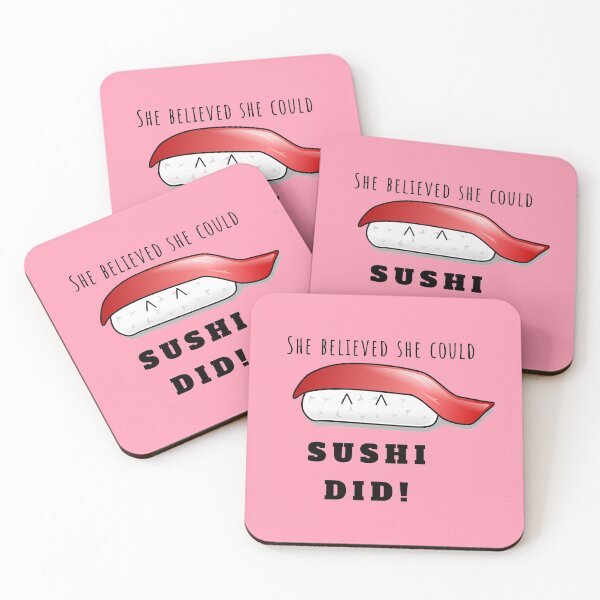 Item preview, She believed she could, Sushi did (black) designed and sold by Bash0sh0.