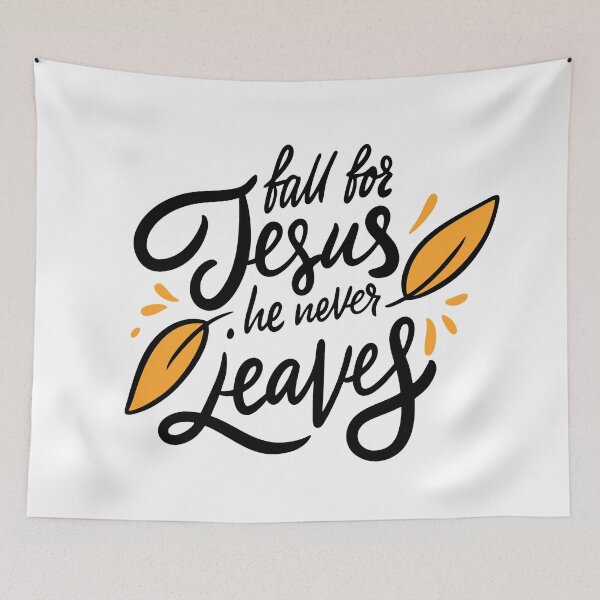 Item preview, Fall For Jesus He Never Leaves designed and sold by Iandems.