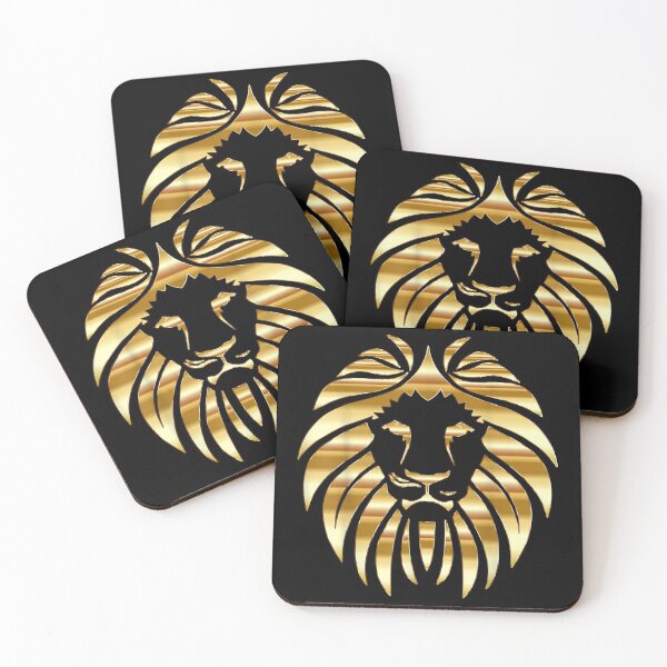 Item preview, Metallic Gold King Lion Jungle designed and sold by danielleclh.