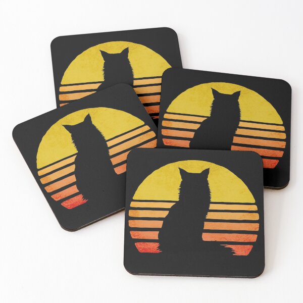 Item preview, Retro Maine Coon Sunset designed and sold by Beltschazar.