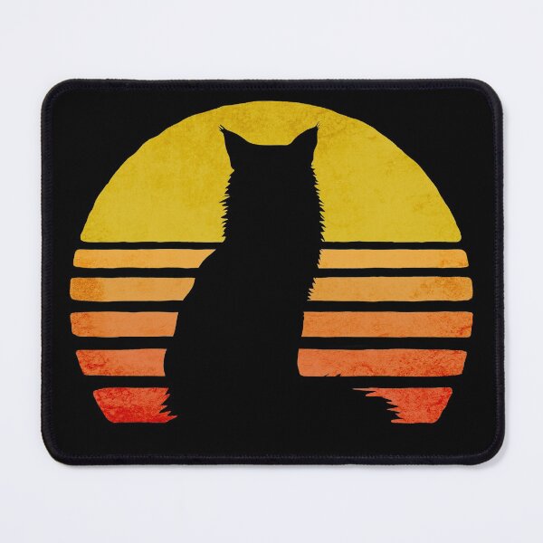 Item preview, Retro Maine Coon Sunset designed and sold by Beltschazar.