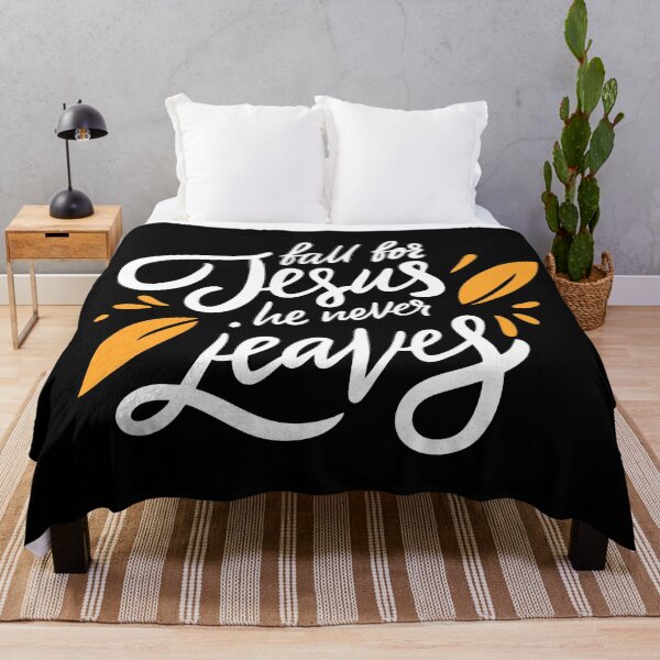 Item preview, Fall For Jesus He Never Leaves designed and sold by Iandems.