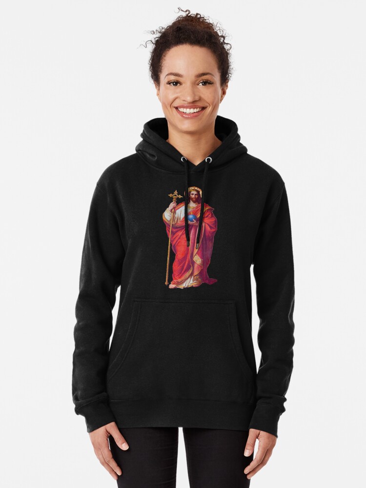 Jesus Christ King of the World Pullover Hoodie for Sale by Beltschazar