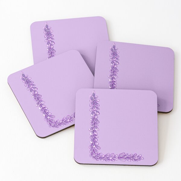 Item preview, Lavender Letter L Hand Drawn in Watercolor and Ink designed and sold by EndlessDoodles.