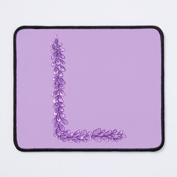 Item preview, Lavender Letter L Hand Drawn in Watercolor and Ink designed and sold by EndlessDoodles.